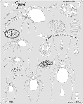 Amazon.com: Artool Freehand Airbrush Templates, Widowmaker Template: Toys & Games