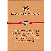 OBSUN Red String Bracelets for Women Good Luck Charm Bracelet Evil Eye Cross Bracelet Volleyball Basketball Bracelet for Men