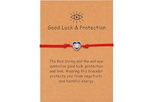 OBSUN Red String Bracelets for Women Gold Luck Charm Bracelet Evil Eye Cross Bracelet Volleyball Basketball Bracelet for Men