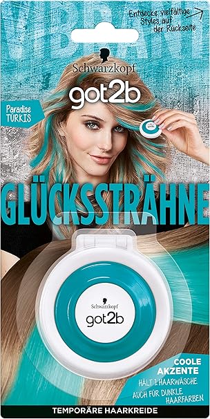 Schwarzkopf got2b Glückssträhne Paradise Türkis, 1er Pack (1 x 4 grams)
