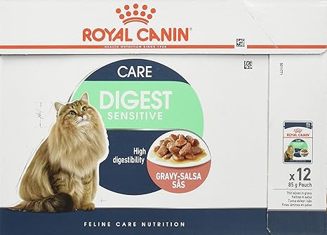Bouchees En Sauce Pour Chats Royal Canin Digest Sensitive 9 Sachet 85 G Amazon Fr Animalerie