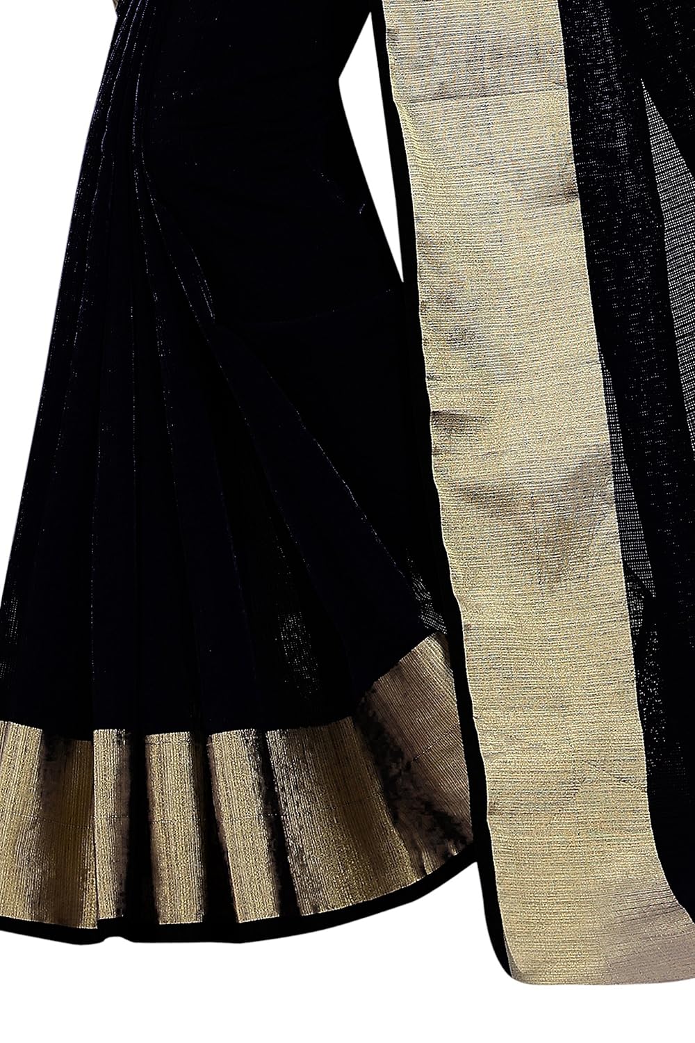 perfectblue women's cotton silk saree with blouse piece (doriyacotton)