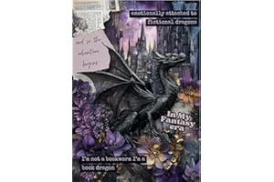 EPIC LIFE DESIGNED Book Dragon Fantasy Kindle Insert – Dark Bookish Decor for Clear Kindle Cases – Gift for Fantasy Lovers and Readers – in My Fantasy Era (11th Gen Kindle Paperwhite)