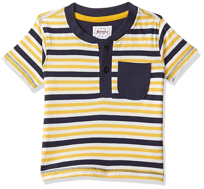 Baby Boys Striped Regular Fit T-Shirt