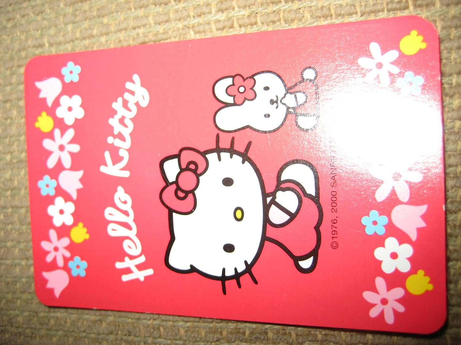 Amazon HELLO KITTY Collectible Playing Cards 2000 Plastic Case 