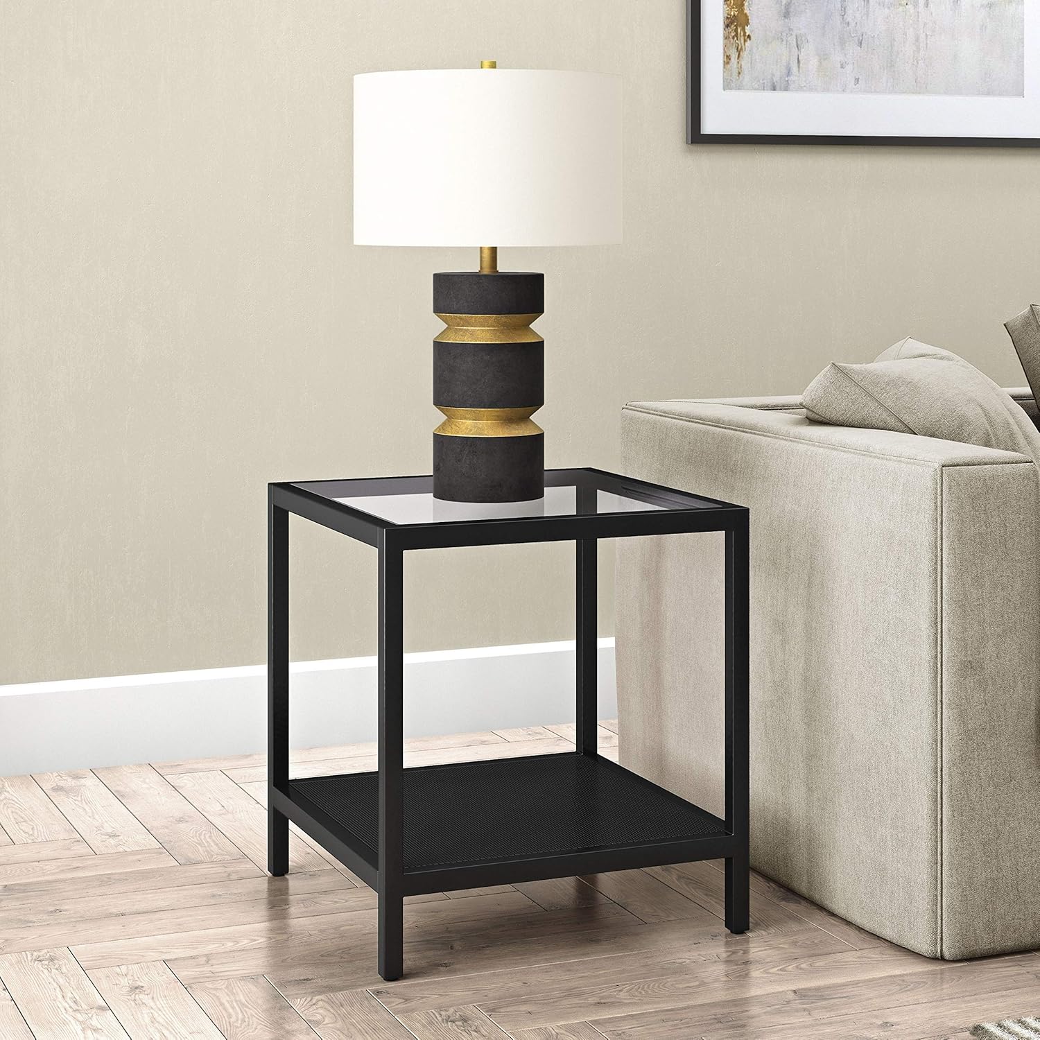 Overstock Rigan Blackened Bronze Side Table Amazon Ca Home Kitchen