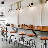 Yaheetech Industrial Height Adjustable Bar Stool Rustic Faux Leather view 9
