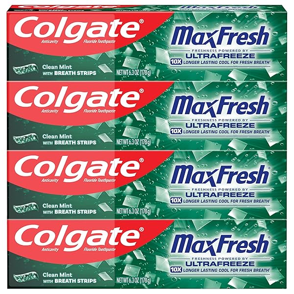 COLGATE MAXFRESH CLEAN MINT TOOTHPASTE PACK, FRESH BREATH...