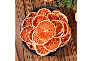 GHLDMJ Dried Blood Orange Slices, 3oz/85g,Dehydrated Orange Slices For Cocktails,100% Natural Fruit No Additives No Sugar Added, Dried Citrus Slices , For Tea, Crafts,Cakes Decoration,Cocktail Garnish,Dried Orange Garland，Dried Fruit For Cocktails