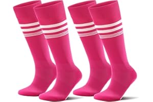 CS CELERSPORT 2/3 Pairs Soccer Softball Socks for Youth Kids, Men and Women Multi-sport Socks