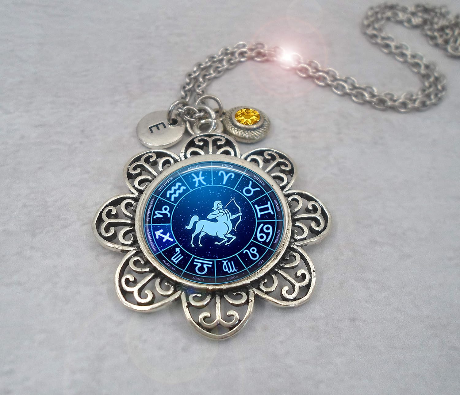 Swarovski Zodiac Necklace Sagittarius 