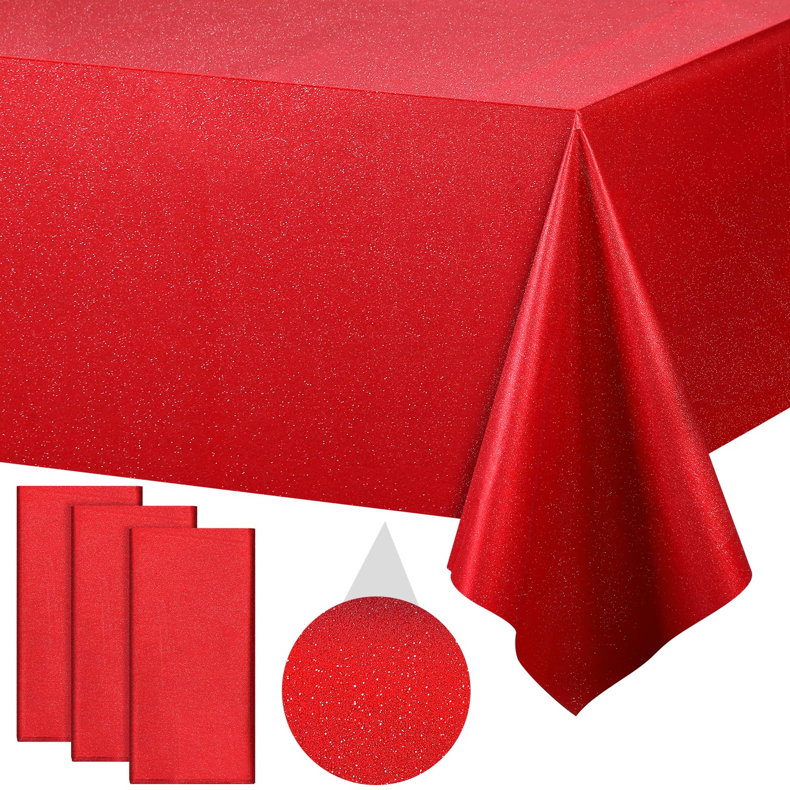 FunnyPars 3 Pack Iridescent Red Plastic