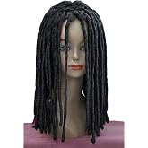 Lydell Twist Hair Crotchet Braids Wigs Synthetic Dreadlocks Braids Hair Wig (Black)