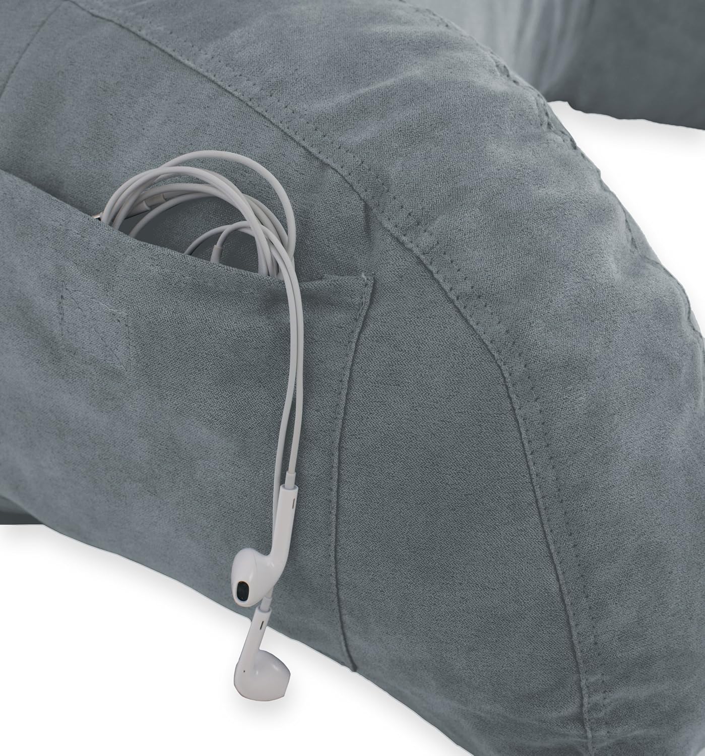 Deluxe Comfort Microsuede Bed Reading & Bed Rest Pillows, One Size, Light Purple: Home & Kitchen