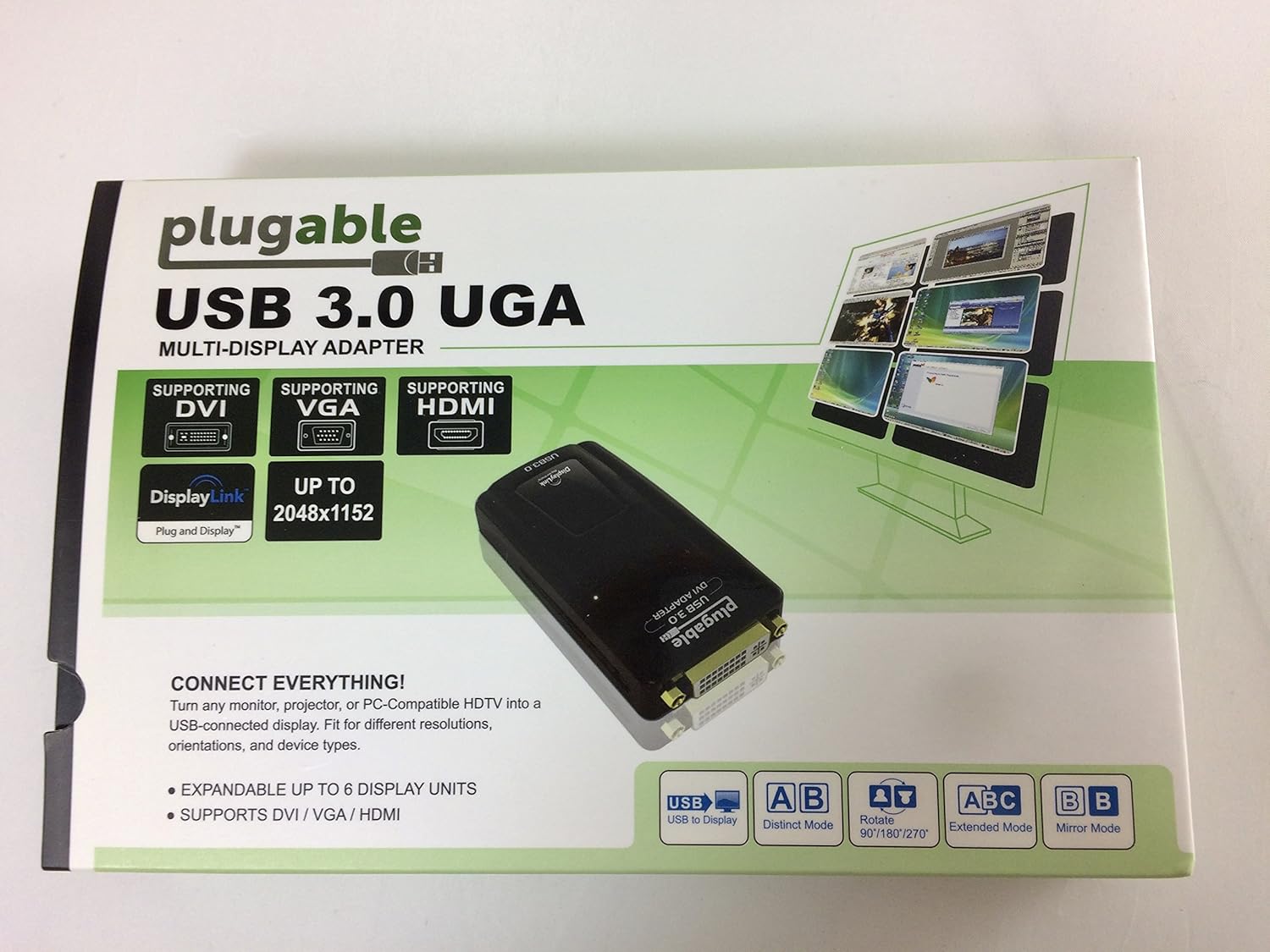 Plugable USB 3.0 to VGA / DVI / HDMI Video Graphics Adapter
