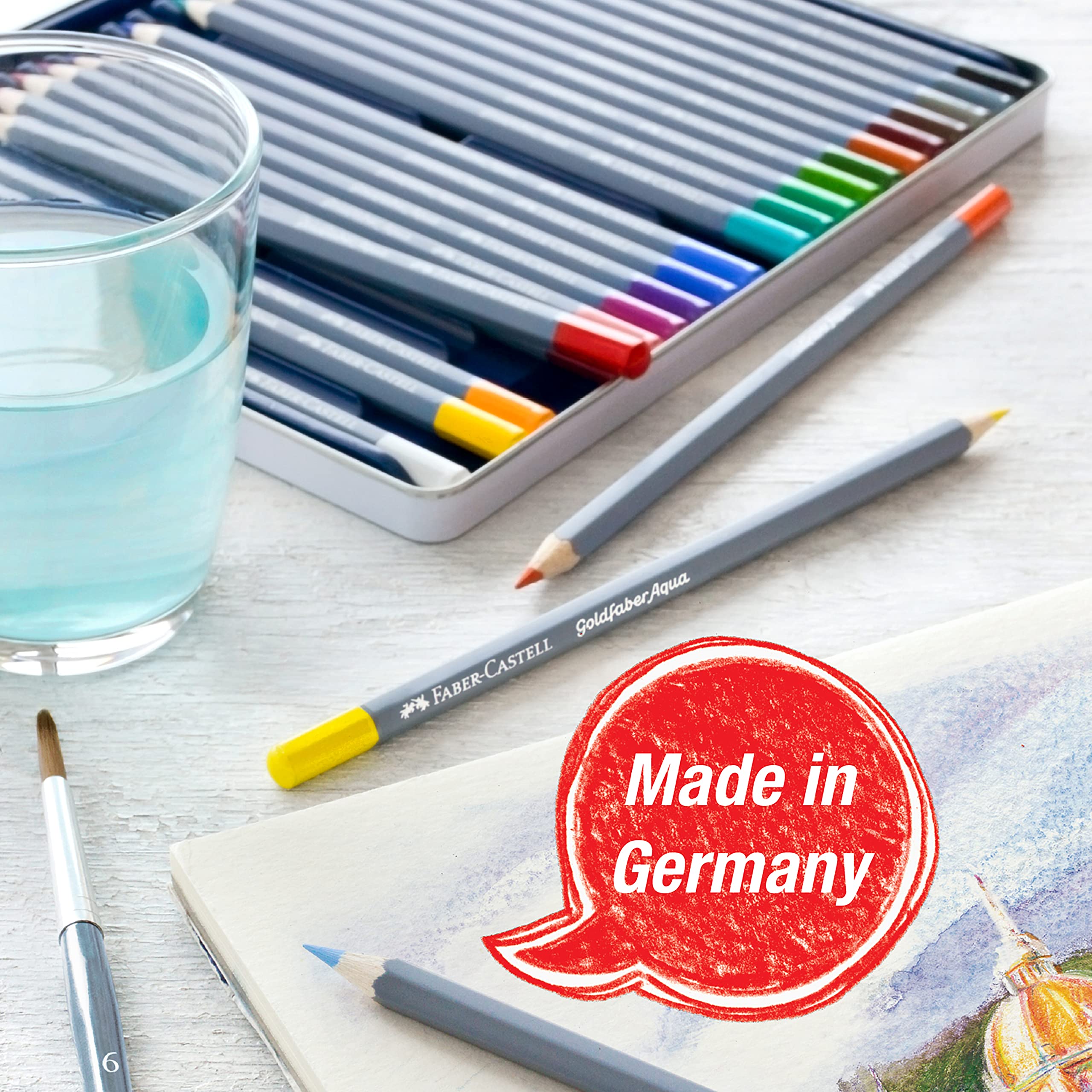 Faber-Castell Creative Studio Goldfaber Watercolor Pencils (48Count)