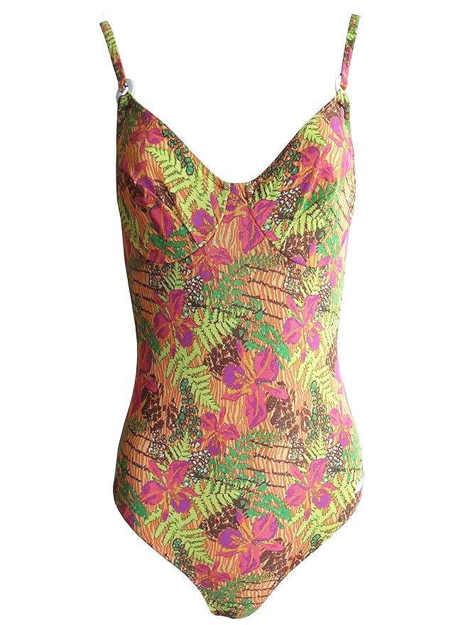 Solar Tan Thru Bügel-Badeanzug 7511374 in orange oder blau, B-Cup, C-Cup oder D-Cup