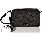Vera Bradley Women's Performance Twill All in One Crossbody Purse With RFID Protection, Black, One Size