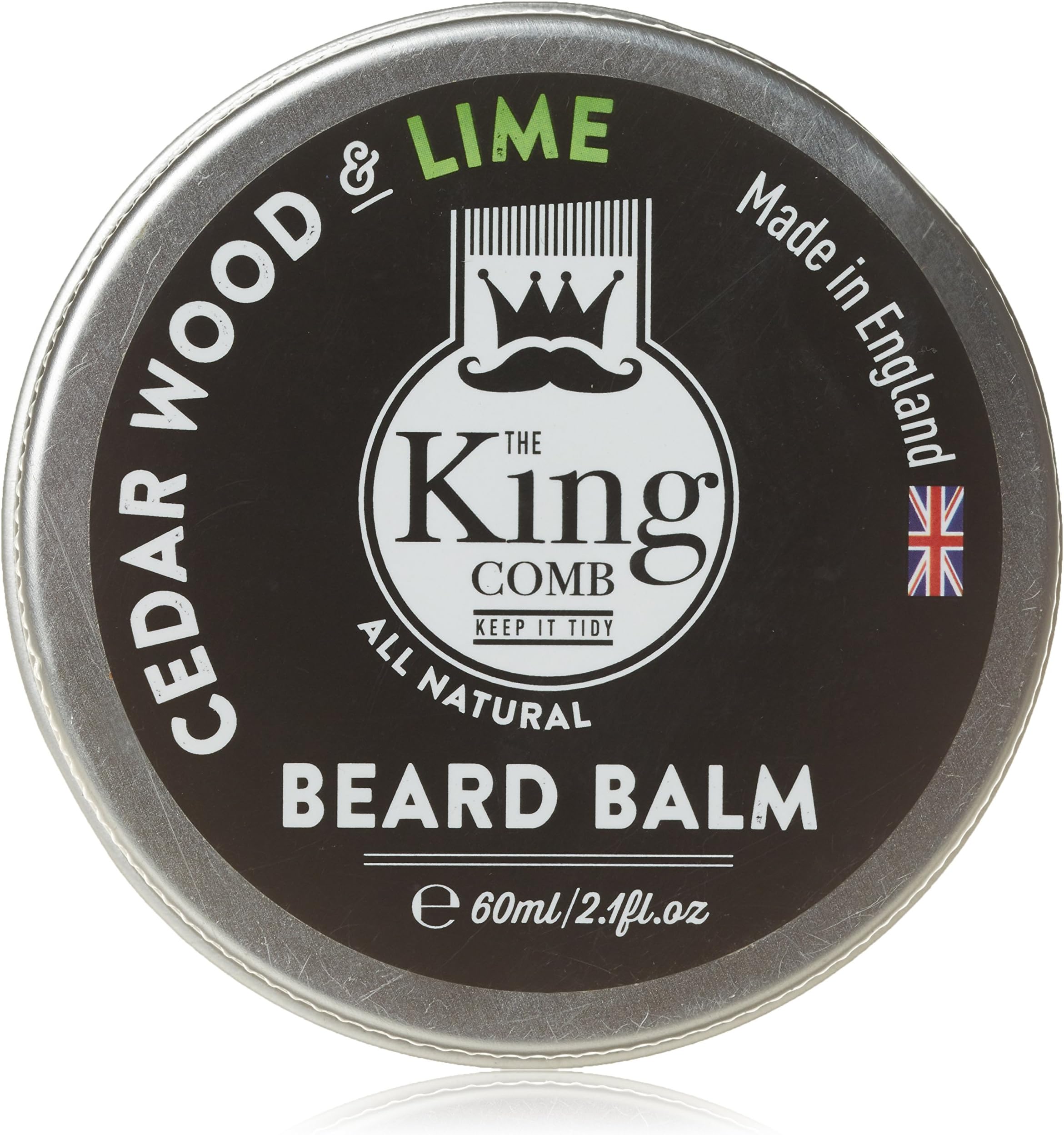 BEARD BALM by The King Comb, Premium Beard Conditioner, 100% Natural Product, Made in England, XL 60ml