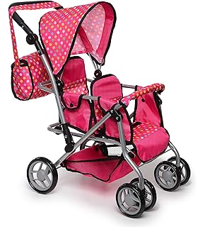 badger basket reversible double doll stroller