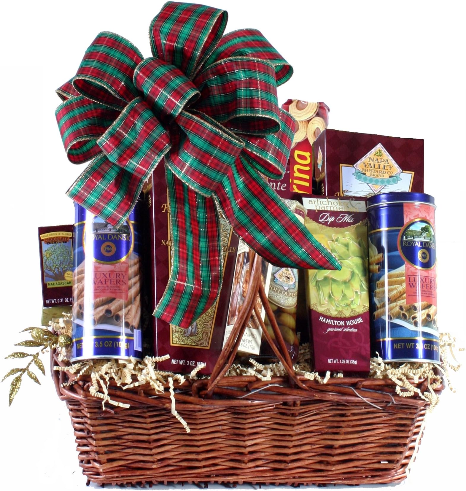 Favorite Edibles Gourmet Food Basket Standard by Plaza Florist - Fresh Flowers Hand Delivered in Philadelphia Area