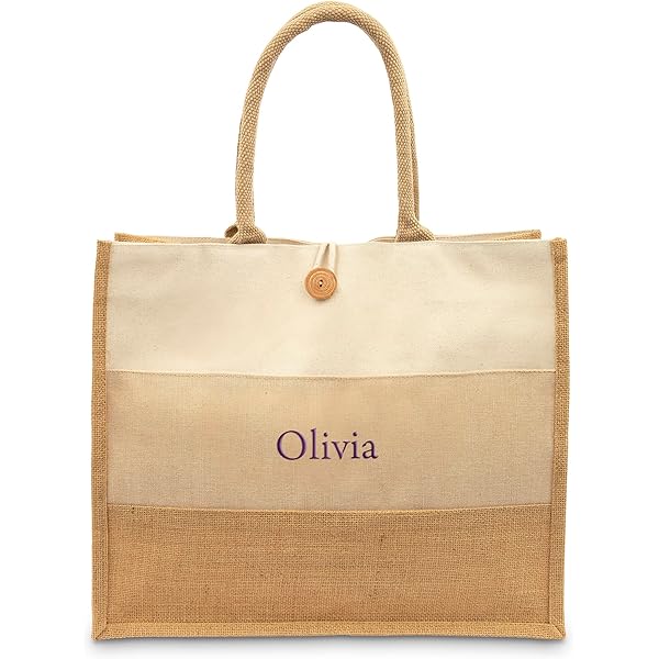 ◆JILLSTUART◆[SUMMER JUTE] Brown jute canvas book tote bag 81WK730jFqL.jpg