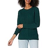 Amazon Essentials womens Fisherman Cable Crewneck Sweater