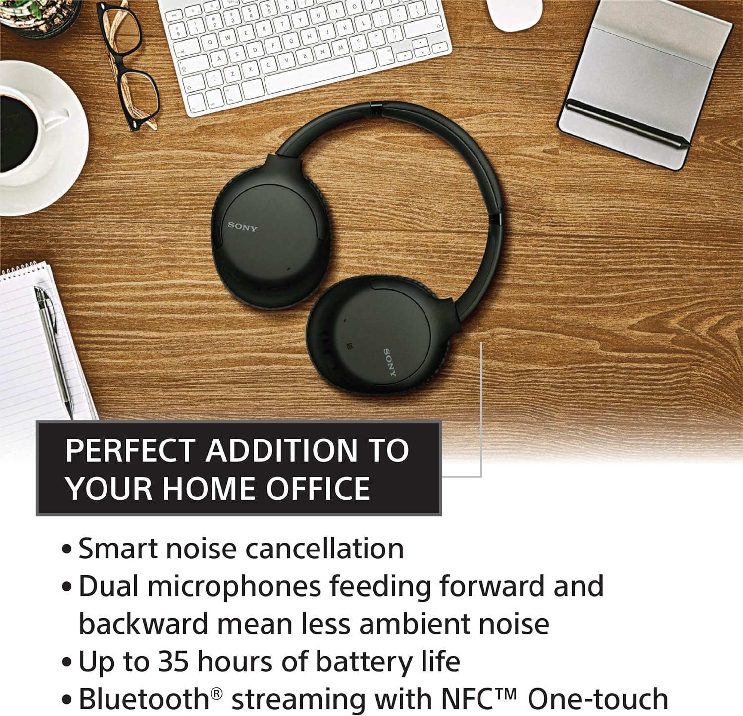 Sony Noise Cancelling Headphones WHCH710N: Wireless Bluetooth Over the Ear Headset with Mic for phone-call, Blue ( Exclusive) (WHCH710N/L): Electronics