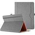 ProCase Universal Case for 9-10 inch Tablet, Stand Folio Universal Tablet Case Protective Cover for 9" 10.1" Touchscreen Tablet, with Adjustable Fixing Band and Multiple Viewing Angles –Grey