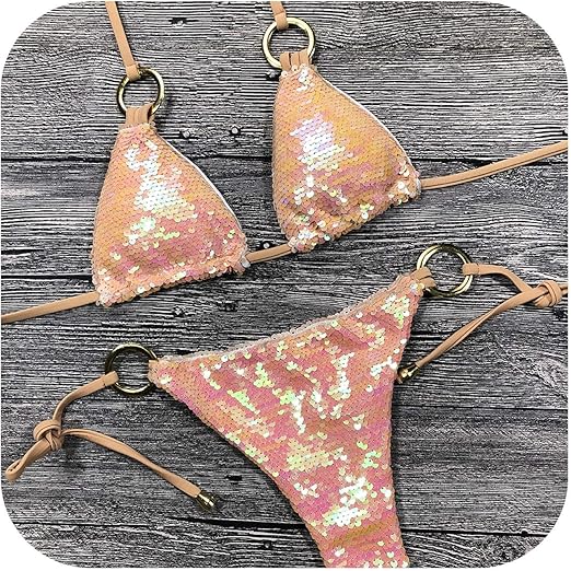 Meizhiyong Sólido Bikini Sexy traje de baño Halter traje de baño