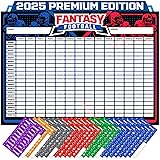 Fantasy Football Draft Board 2025 Kit - Extra Large