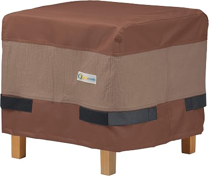 32 L X 25 W X 18 H Duck Covers Elegant Rectangular Patio Ottoman Or Side Table Cover Ottoman Covers