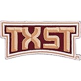 Desert Cactus Texas State University Patch – Embroidered Iron On/Sew On Applique for Blazers, Jackets, Backpacks, Bags, Hats & Tactical Gear – Texas State Bobcats (Patch - Design C)