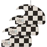 ulu Lagoon Hanging Car Air Freshener | Tropical Beach Coconut Surf Wax Scent Mini Wave | Long Lasting Car Freshener, Closet a