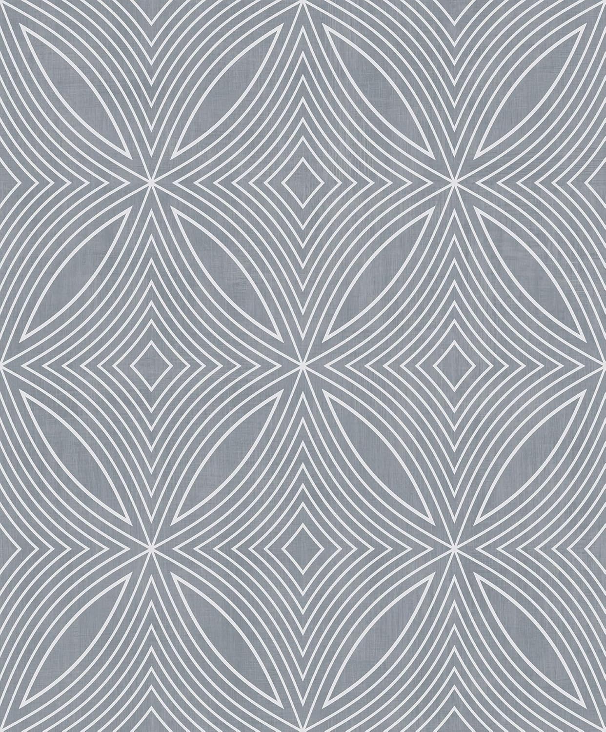 Galerie G67721 Special FX Kaleidoscope Design Wallpaper, Blue/Silver, 10m x 53cm, Blue/ Silver