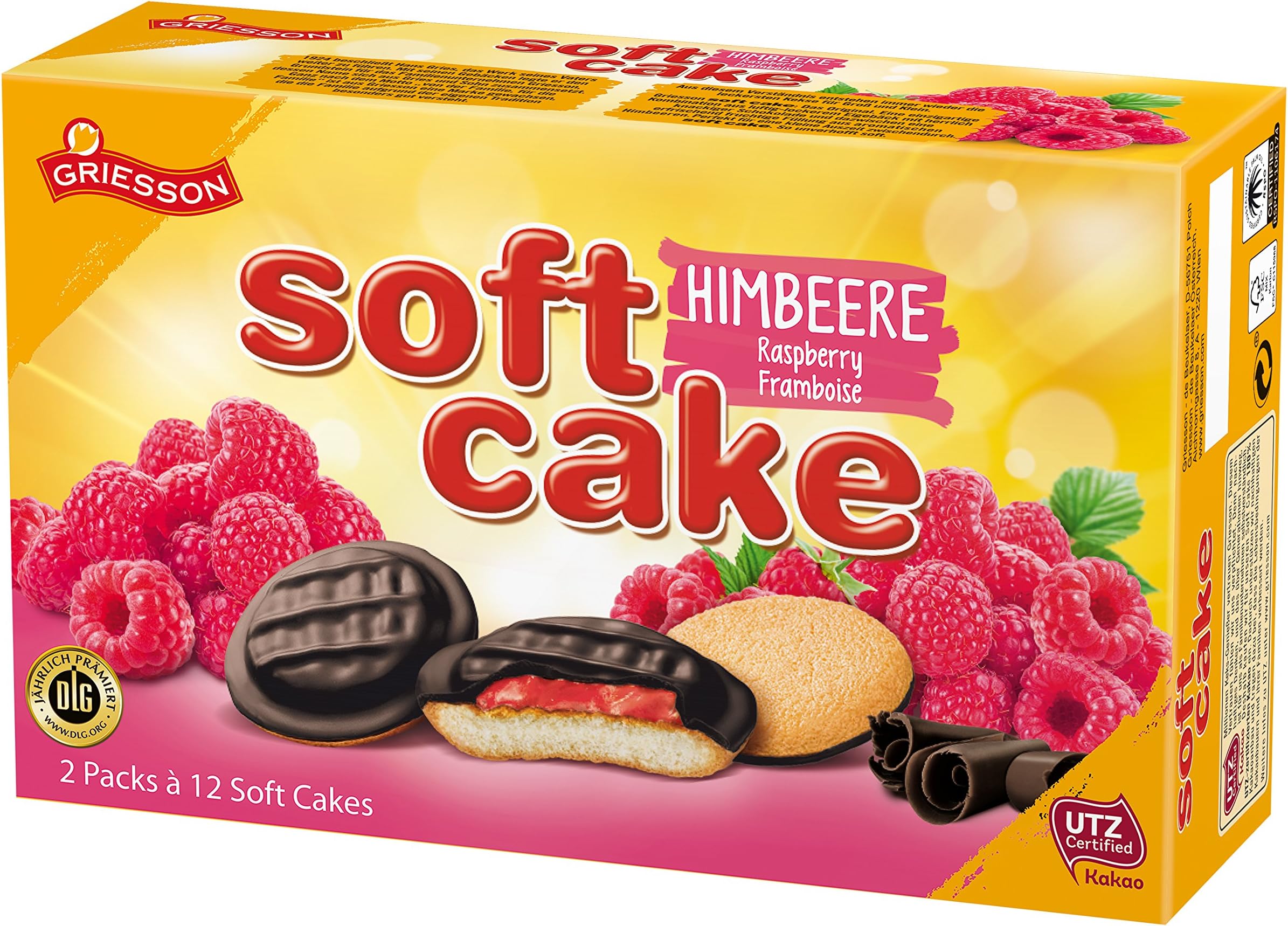 Griesson Rasberry Filled Soft Cakes