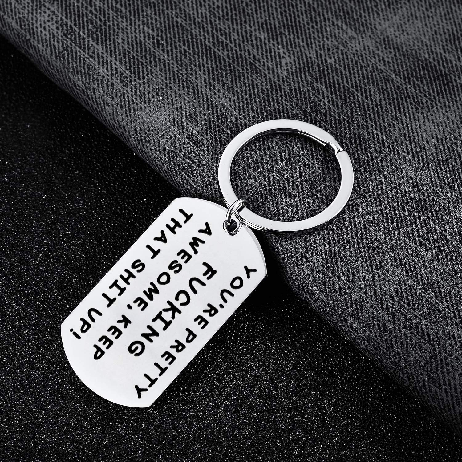 BESPMOSP Inspirational Key Rings Funny Men Best Friends Coworker Keychain You are Awesome Keychain Inspirational Keyring Graduation Birthday Gift for Colleague Boss Men Women Friends (Style4) - Image 4