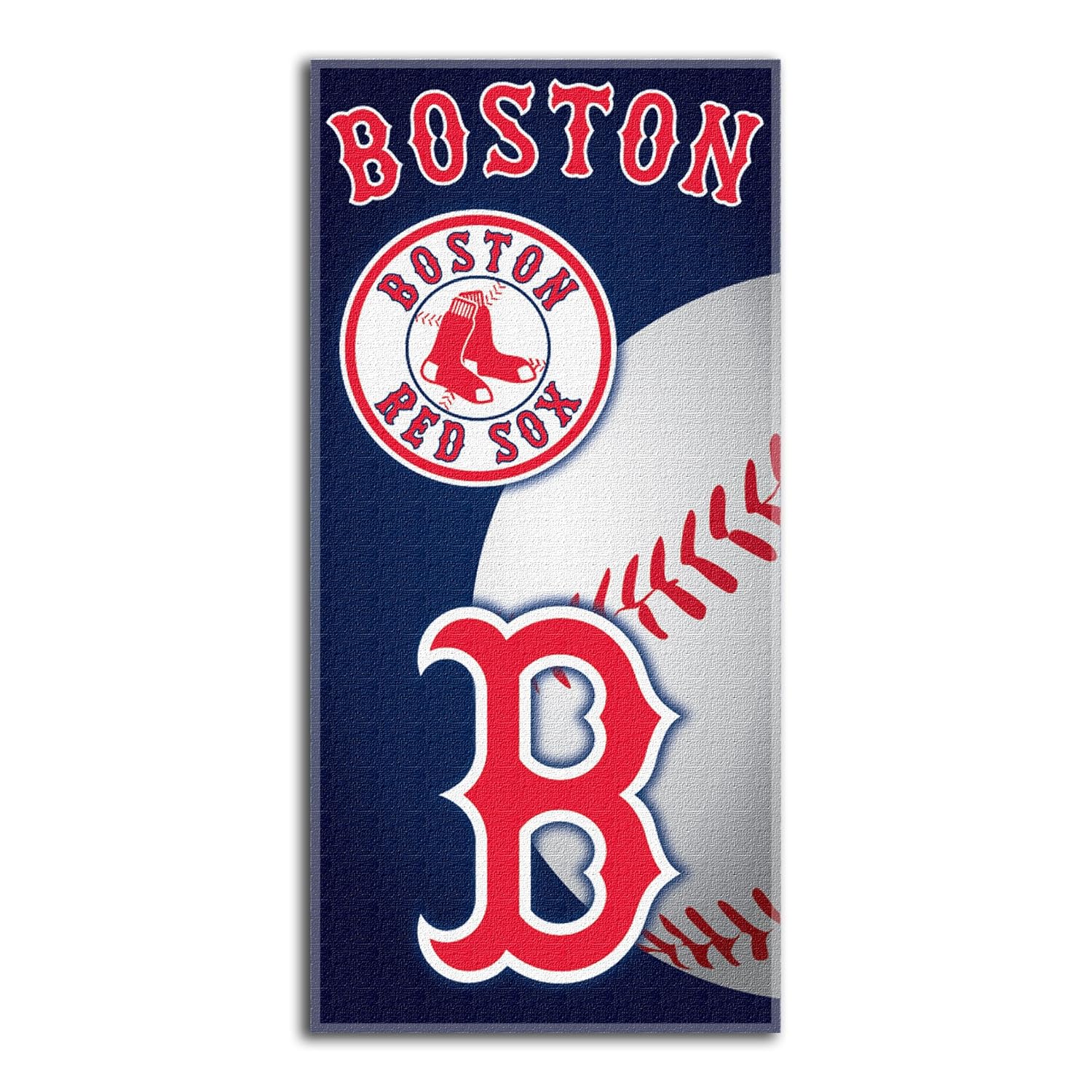 MLB Boston Red Sox Emblem Beach Towel 28 x 58 Inch