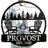 Custom Campfire Sign | Metal Outdoor Sign | Camper Decor | Personalized Camping Gifts | Fire Pit Sign | Outdoor Decor Cabin Sign | Campsite Sign