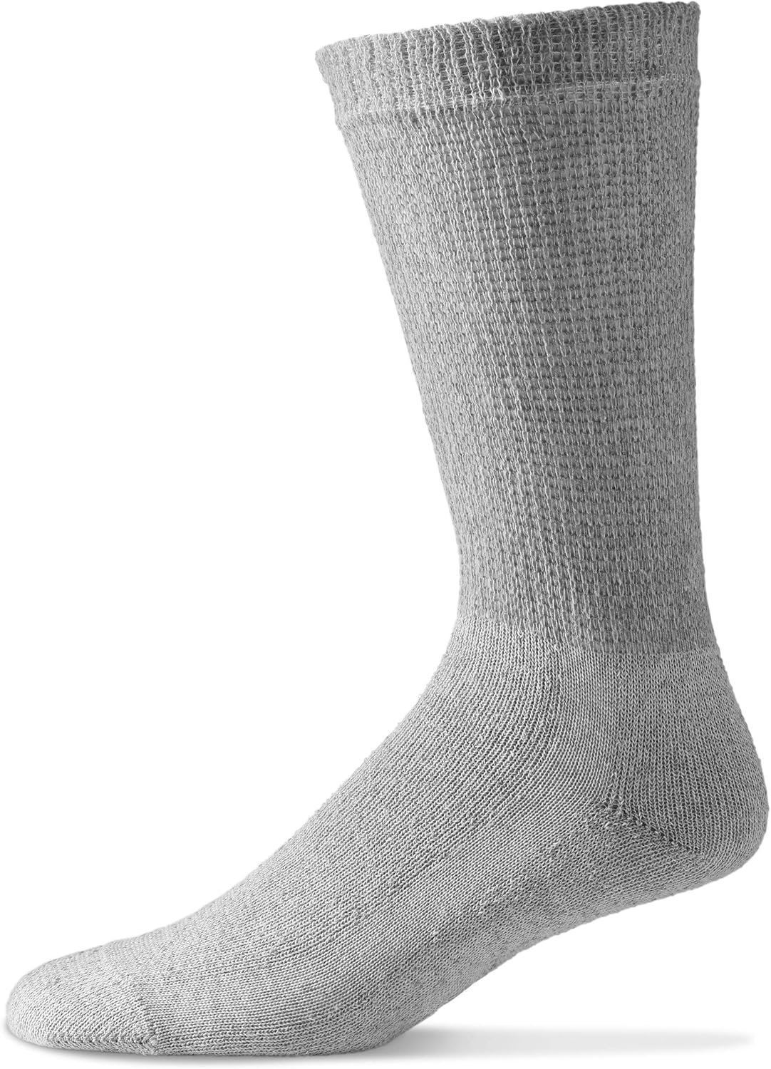 Diabetic Crew Socks for Men - 12 Pack - Gray - Size 10-13: Clothing