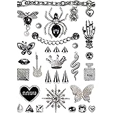 ZOKUZO Chic Bling Shoe Charms Gold and Sliver Designer Jewels Pretty Cute Chains Decorations Accessories for Women Girl Adults