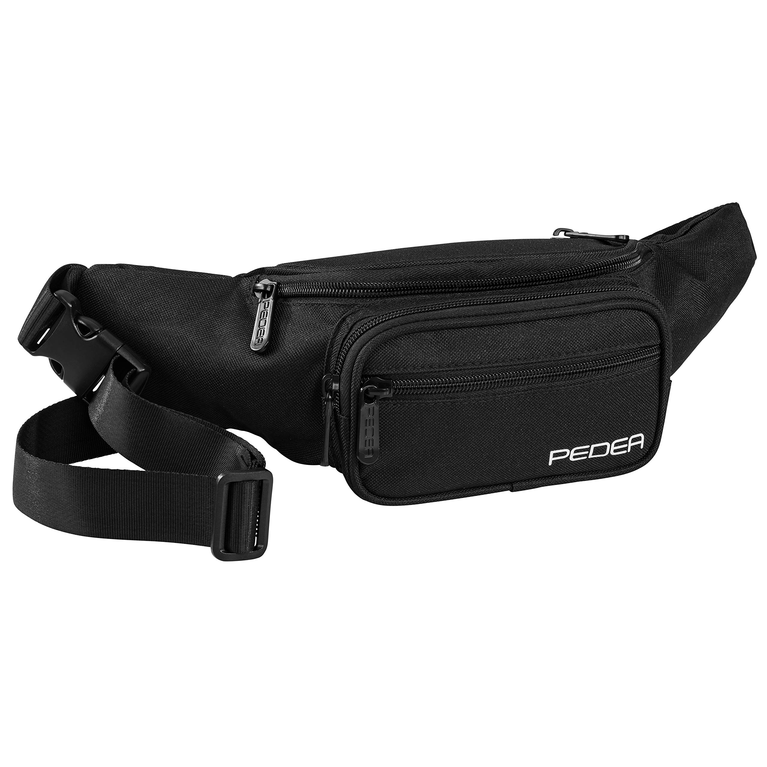 PEDEA Trend* Waterproof Bum Bag with Zip for Men and Women Size M Black, Black, M, Modern