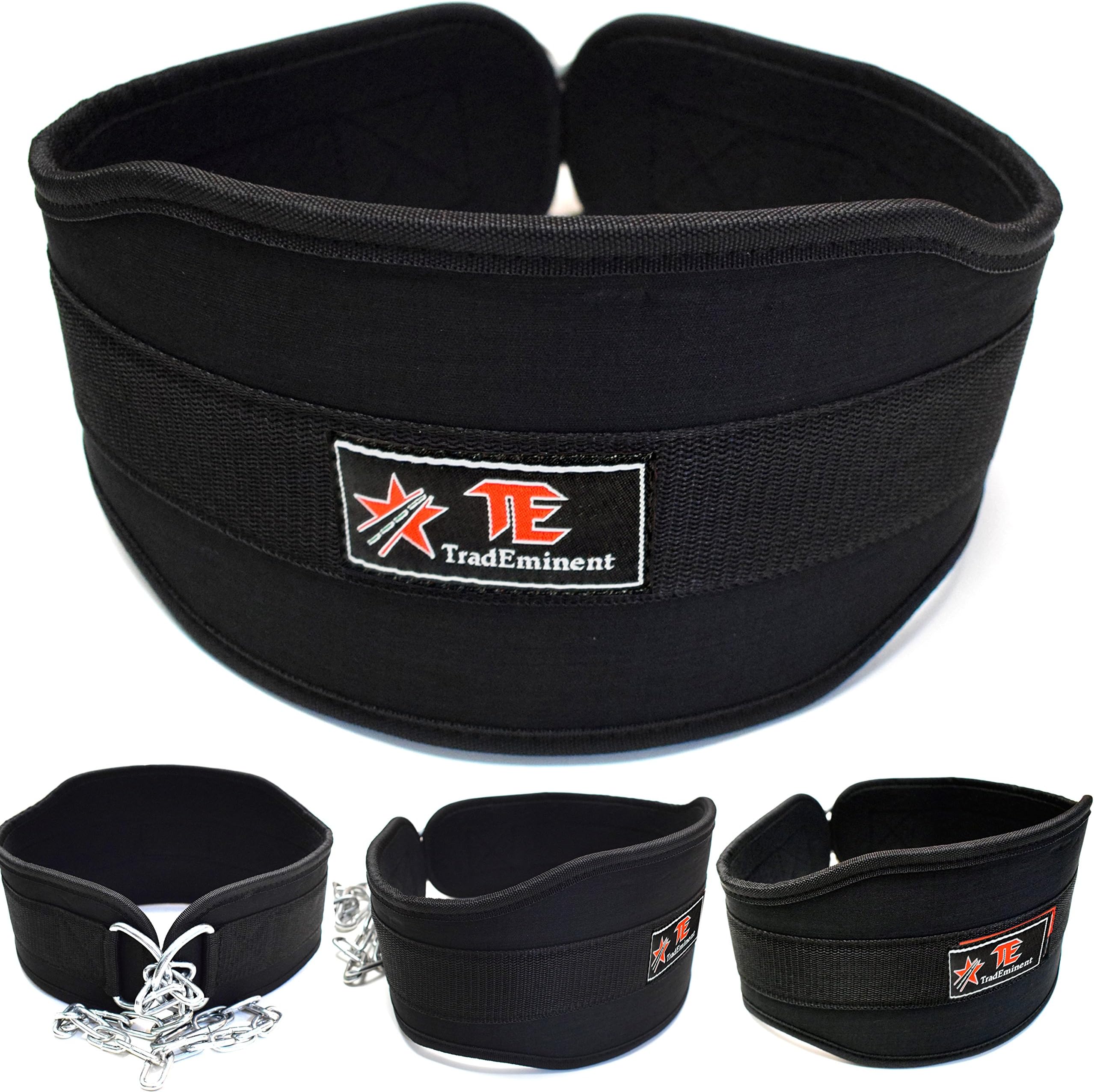 Weight Belts For Lifting Men, Workout Dip Belt for Weightlifting, Pullups, Powerlifting, and Bodybuilding Workouts