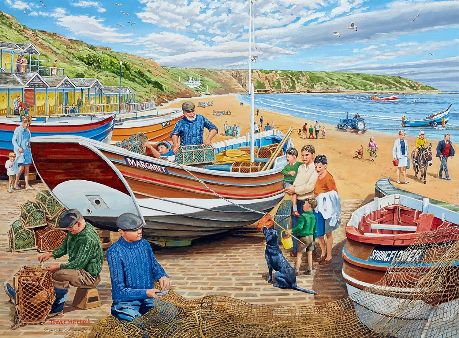Ravensburger Happy Days at Work No.19 The Fisherman 500 Piece Jigsaw Puzzle for Adults and Kids Age 10 and Up - Image 3