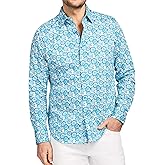 Robert Graham Mens Long Sleeve Patterned Button Down Shirt