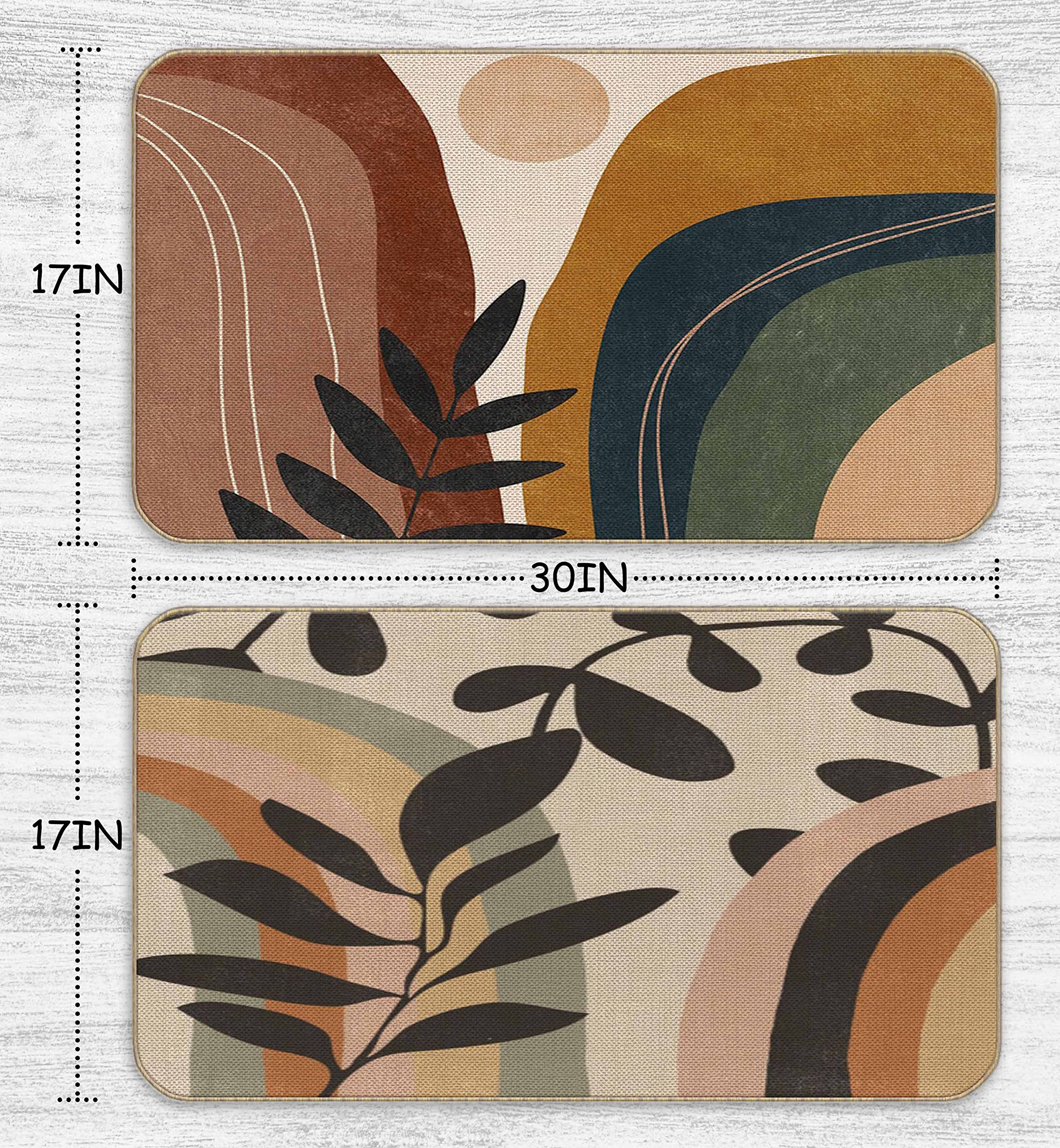 Nogrit Bohemian Doormat, 30 x 17 Inch, Set of 2, Non-Slip, Indoor-Outdoor, Handmade Doormat - Image 2