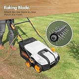 VonHaus 2000W Lawn Scarifier & Aerator 40cm 5 Depths 55L 12m Cable view 5