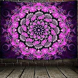 Psyhilar Blacklight Mandala Tapestry Wall