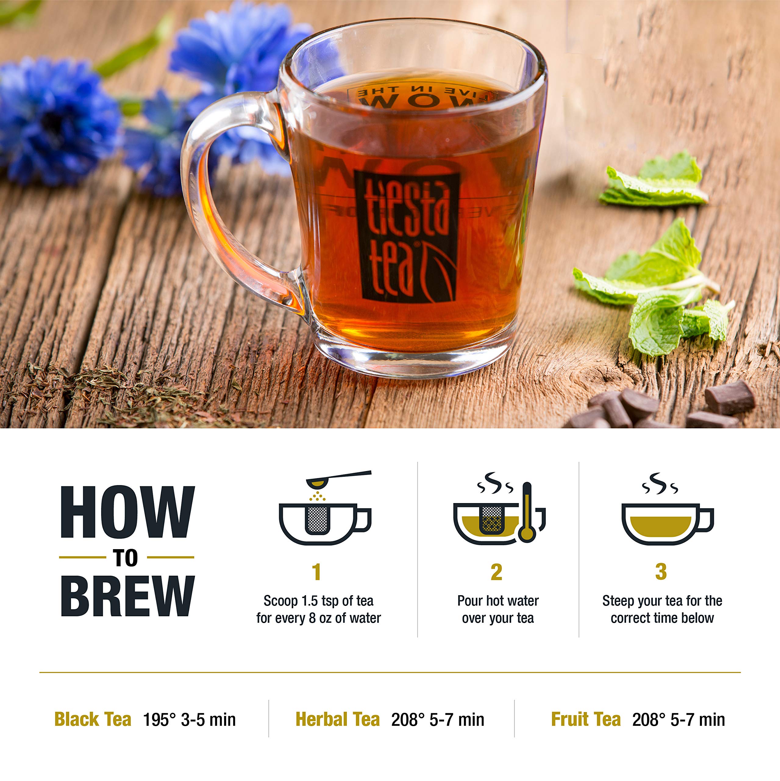 Tiesta Tea Peppermint Cocoa, Loose Leaf Peppermint Rooibos Tea All