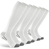 GRAPMKTG 3 Pack Soccer Baseball Softball Socks for Youth Women and Men Knee High Football Socks for Boys Girls